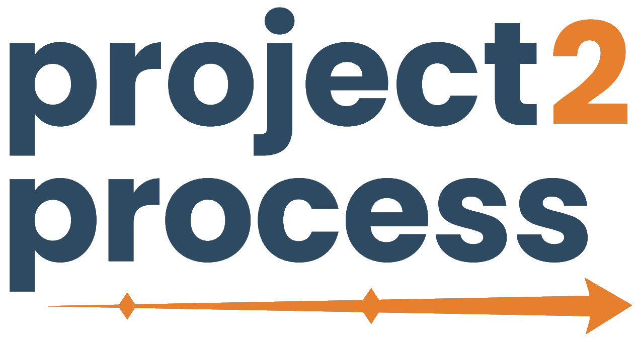 Project2Process Logo – Externe Projektleitung, technische Entwicklung und Interimsführung in Salzburg, Oberösterreich und Bayern